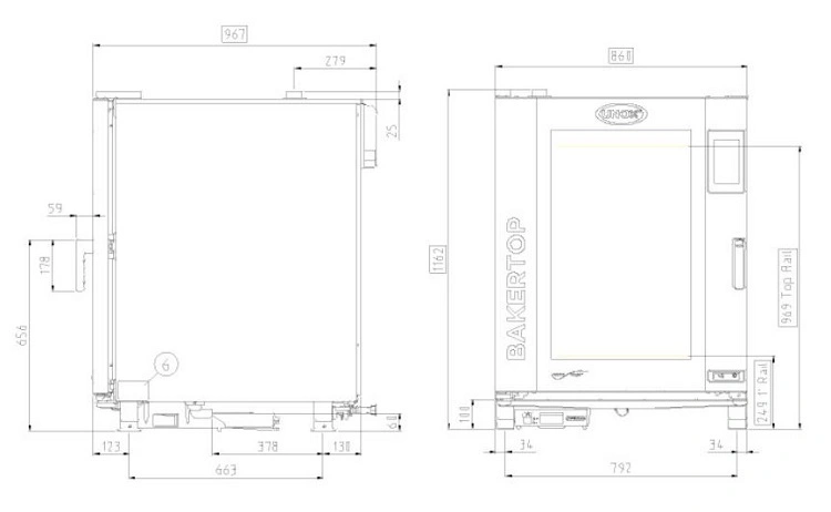 Four mixte électrique 10 niveaux 600x400