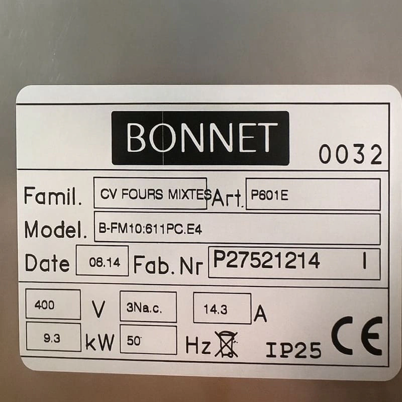 Four mixte électrique 6 niveaux GN1/1 d'Occasion