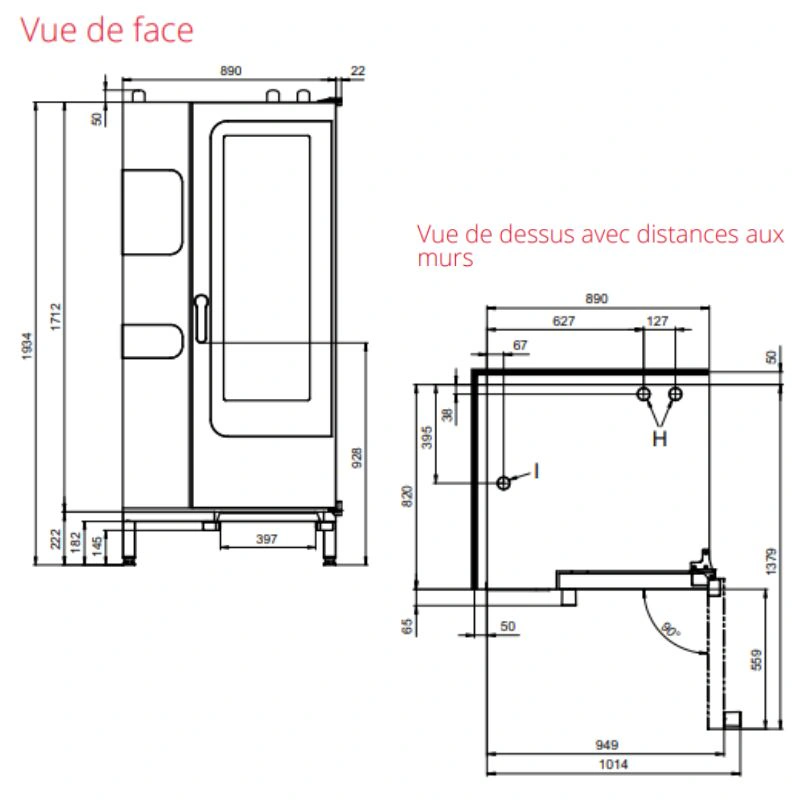 Four mixte Électrique Maxx Pro easyDial – 20 niveaux GN 1/1 avec chaudière