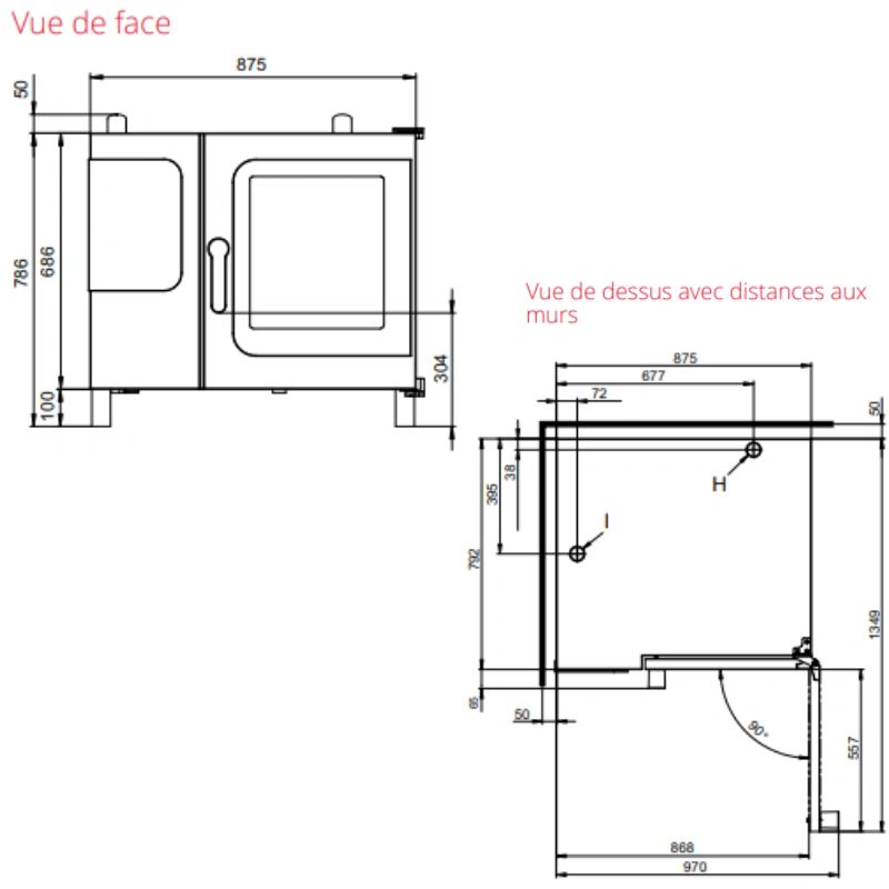 Four mixte Gaz Maxx Pro easyTouch – 6+1 niveaux GN 1/1 avec injection