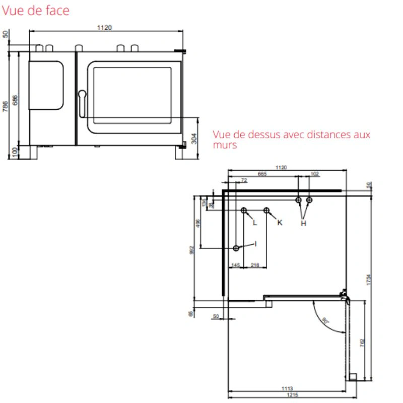 Four mixte Gaz Maxx Pro easyDial – 6+1 niveaux GN 2/1 avec chaudière