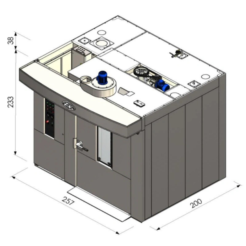 Four rotatif Double Chariot 800x1200 Electrique