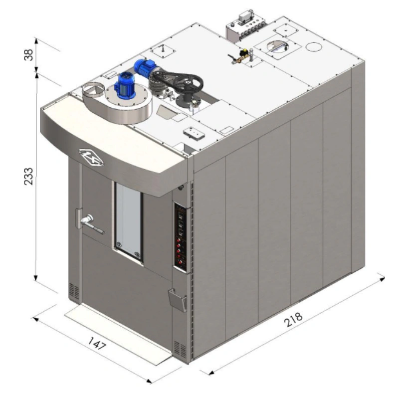 Four rotatif électrique 650x920 ou 800x800