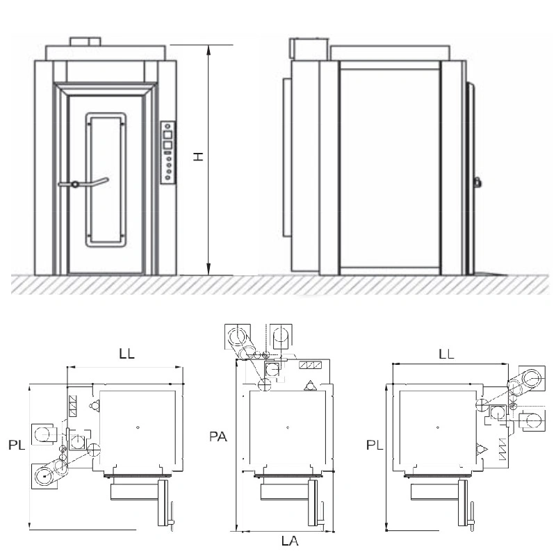 Four Rotatif électrique cristal 400x800 ou 460x800