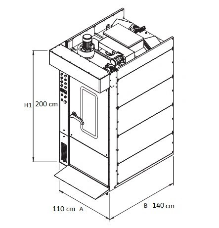 Four Rotatif Electrique FOX 15 Plaques 500x700