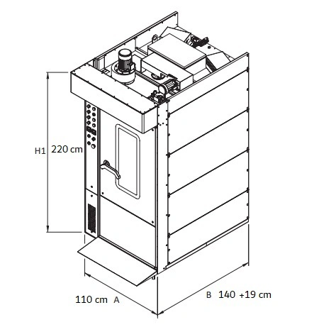 Four Rotatif Electrique FOX 18 Plaques 500x700