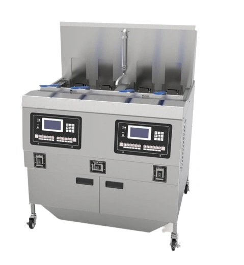 Friteuse a gaz 2x25L a levage automatique