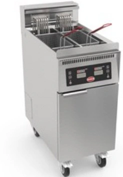 Friteuse electrique double avec systeme filtrage