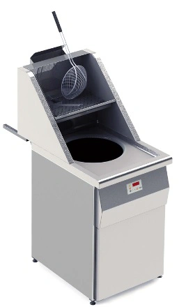 Friteuse gaz 1 cuve ronde 15L