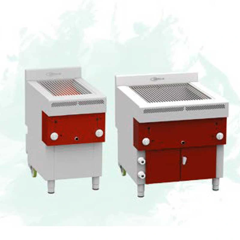 Gril professionnel à gaz inox compact