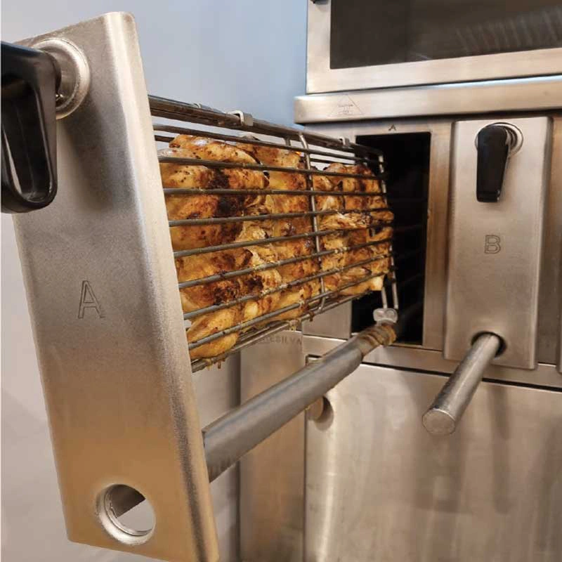 Gril vertical électrique 2 broches inox