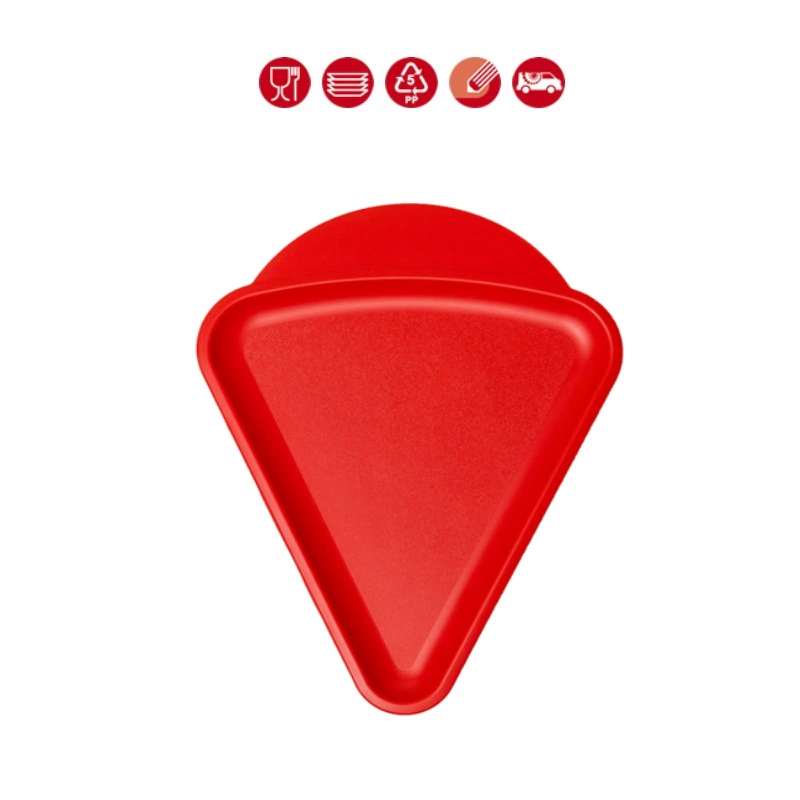 Lot de 50 mini plateaux polypropylène triangulaire