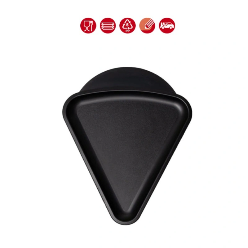 Lot de 50 mini plateaux polypropylène triangulaire
