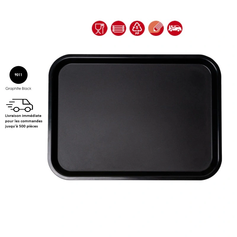 Lot de 50 plateaux polypropylène 415x305 Fast-food