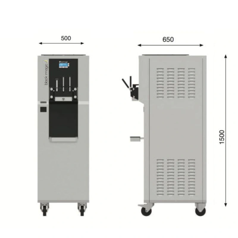 Machine à Glace à pompe 2 Saveurs + 1 mixte – 69 L