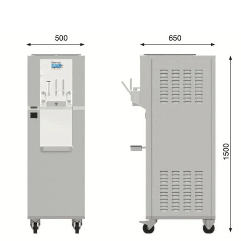 Machine à Glace avec 2 Saveurs plus 1 mixte – 37 L