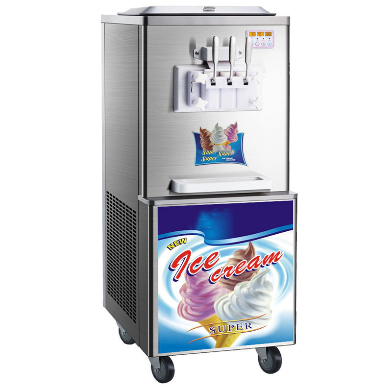 Machine Glace sur Pied avec 2 et 1Saveur Mixte