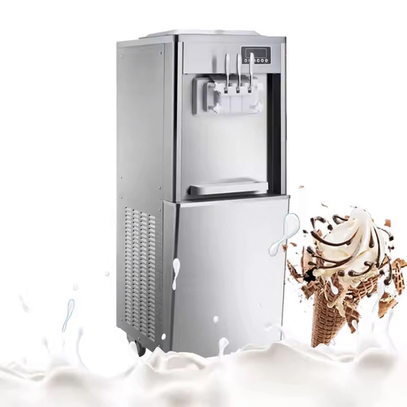 Machine Glace sur Pied avec 2 Saveurs et 1 mixte