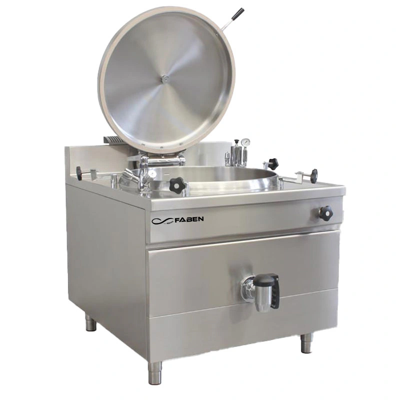 Marmite carrée 100 L AUTOCLAVE gaz direct