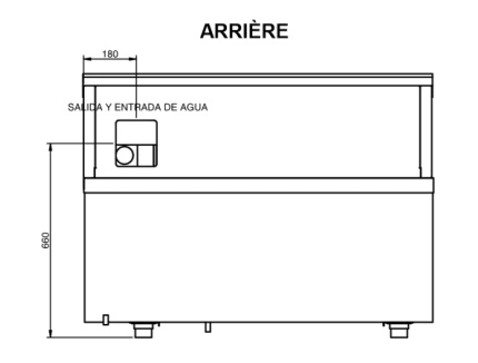 Meuble cocktail avec soubassement + 2 tiroirs