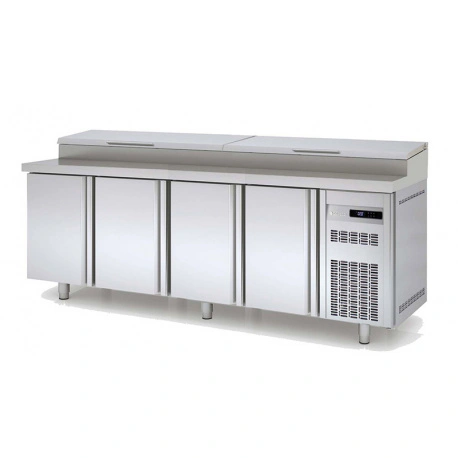 Meuble de preparation 800 positif avec 4 portes