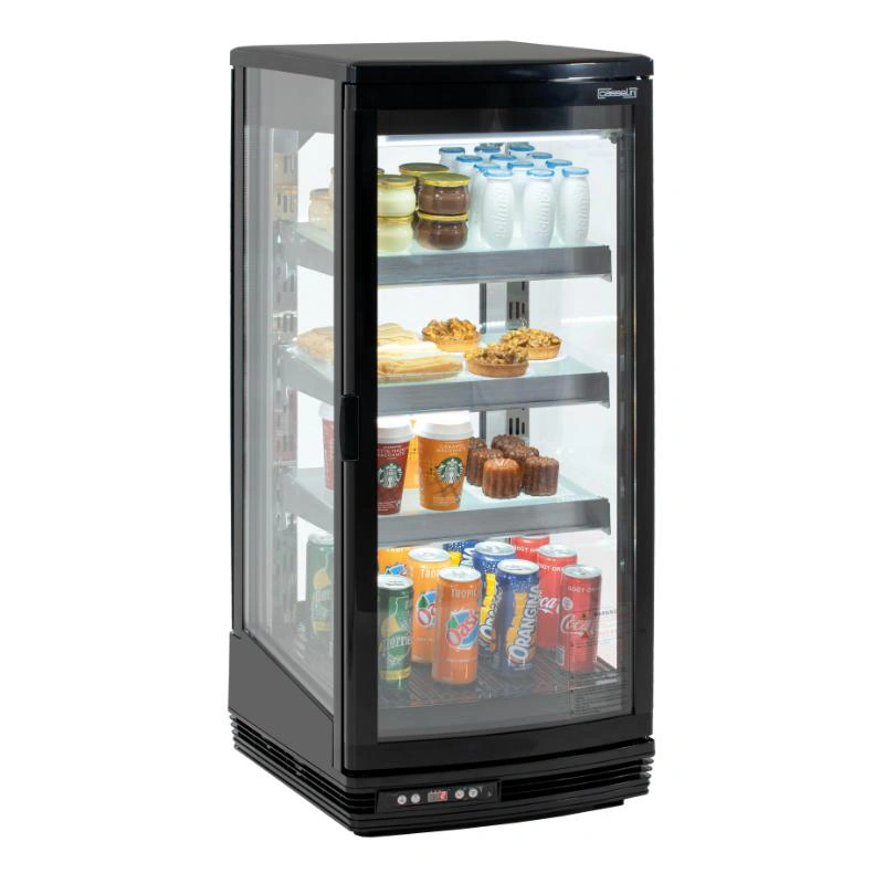 Mini vitrine réfrigérée 93 L Noire