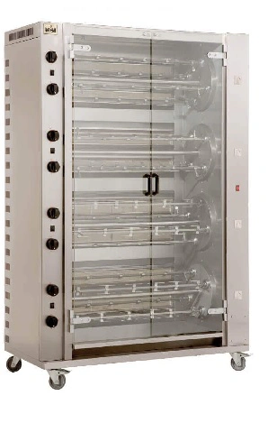 Rôtissoire a gaz multi rotatif 8 broches