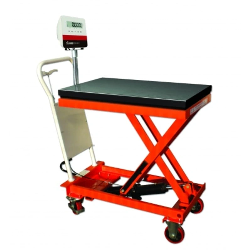 Table élévatrice avec pesage 150 kg
