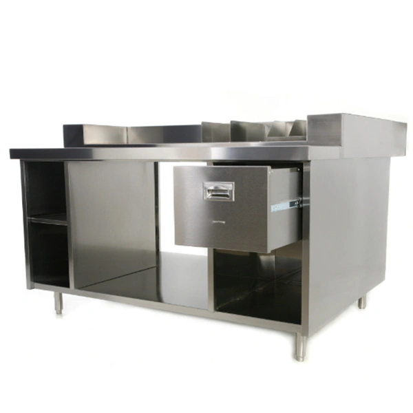 Table inox spéciale Vitrines Chaudes HD3 & HD5