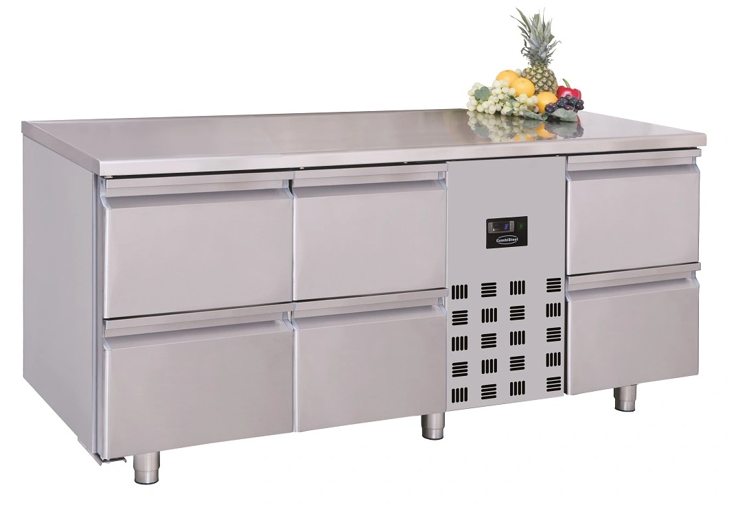 TABLE RÉFRIGÉRÉE 6 TIROIRS MONOBLOCK