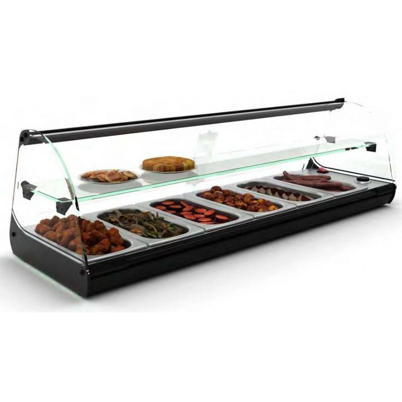 Vitrine bain-marie àposer 6 GN1/3