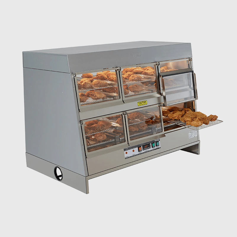 Vitrine chaude transversante 12 portes VIZU