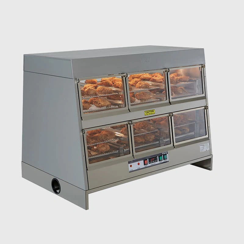 Vitrine chaude transversante 12 portes VIZU