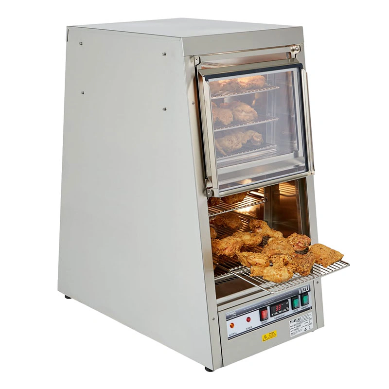 Vitrine chaude tranversante 2 portes