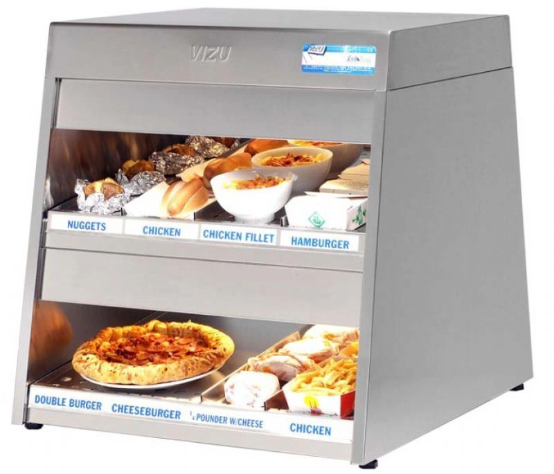 Vitrine chauffante 2 niveaux VIZU