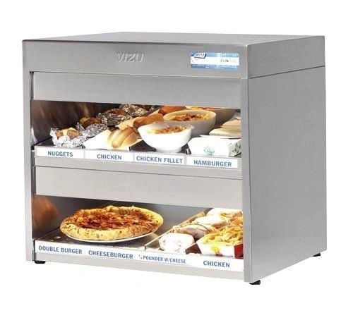 Vitrine chauffante 2 niveaux VIZU