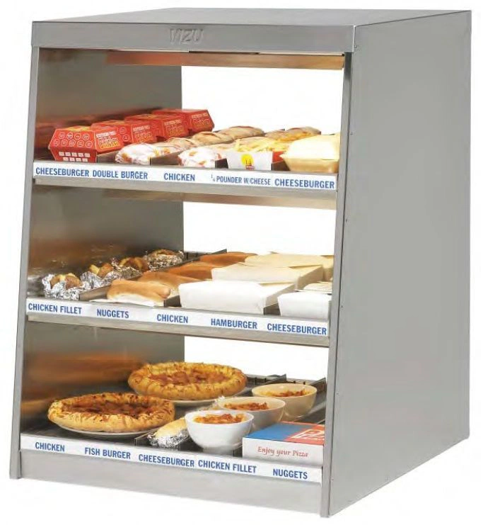 Vitrine chauffante 3 niveaux VIZU