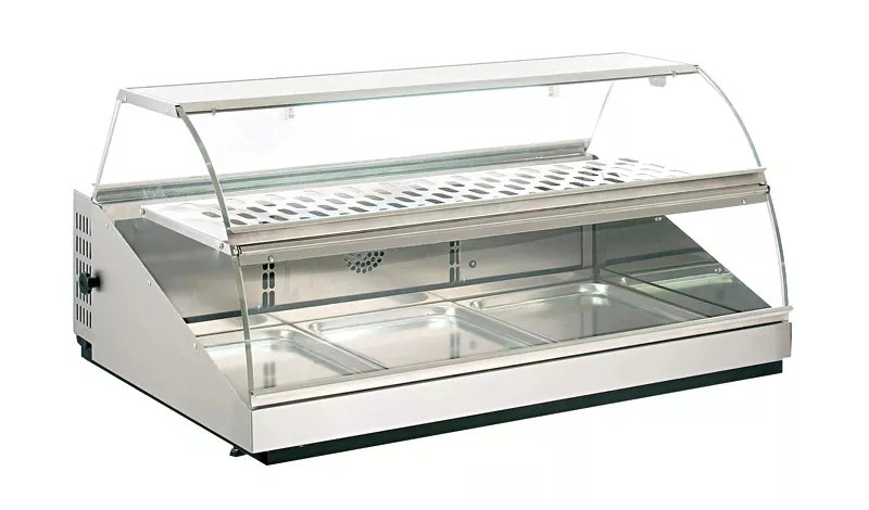 Vitrine de marché chauffante et ventilée – 3 GN 1/1