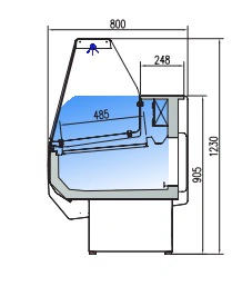 Vitrine Horizontale 800