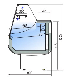 Vitrine Modulaire serie 8 verre droit 3 portes