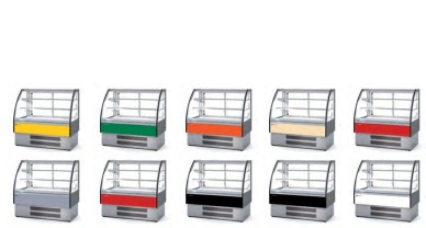Vitrine Modulaire serie 9 verre bombe 2 portes