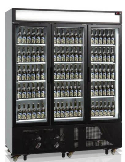 Vitrine réfrigérée 3 portes avec caisson - 825L
