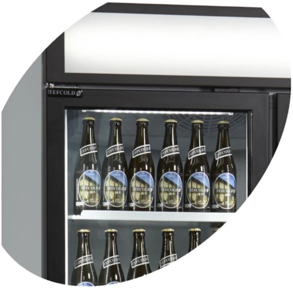 Vitrine réfrigérée 3 portes avec caisson - 825L