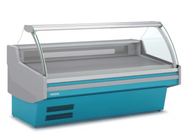 Vitrine refrigeree avec vitre relevable